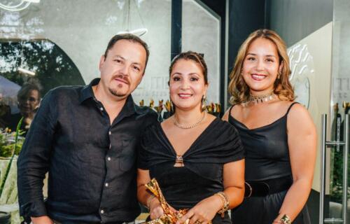 Carlos Muñoz, Viviana Canario y Constanza Muñoz