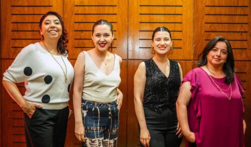 Gisela Reyes, Cintia Vega, Aracely Gutierrez y Sandra Quezada