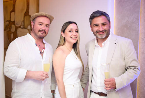 Paolo Yáñez, Pamela Palma y Leonardo Bonvin